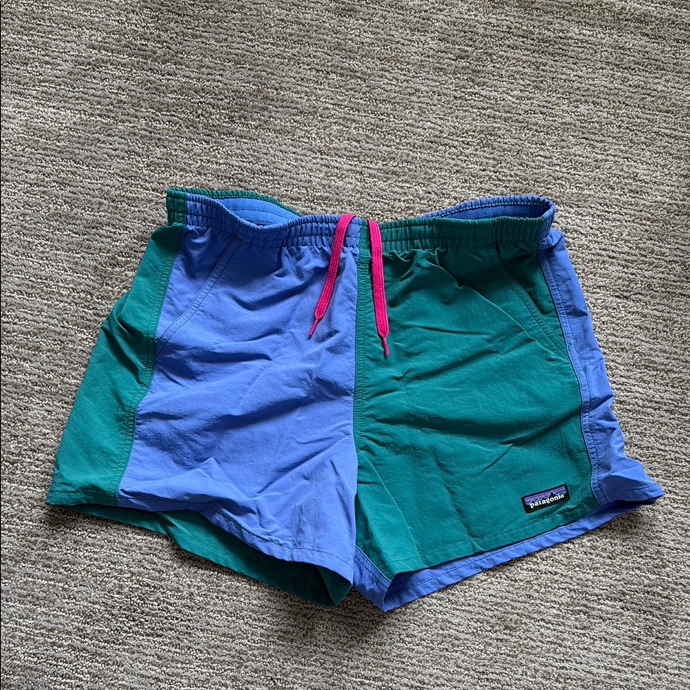 Patagonia Blue and Green Shorts